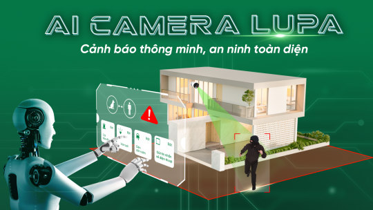 An ninh chống trộm thông minh AI Camera Lupa