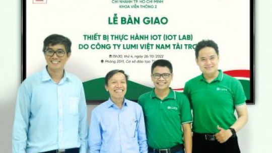Lumi Việt Nam ký kết hợp tác trường PTIT chi nhánh TP. Hồ Chí Minh – Nối dài hành trình đào tạo kỹ sư IoT đến các tỉnh thành phía Nam